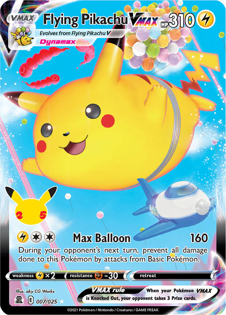 Pokémon Enkeltkort - Flying Pikachu Vmax 007