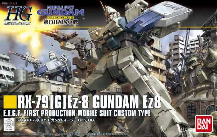 Bandai - Gundam Model Kit- HGUC Gundam RX-79 [G] Ez8 1/144