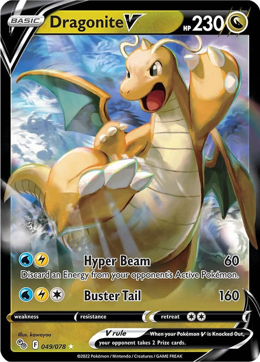 Pokémon Enkeltkort - Dragonite V 049