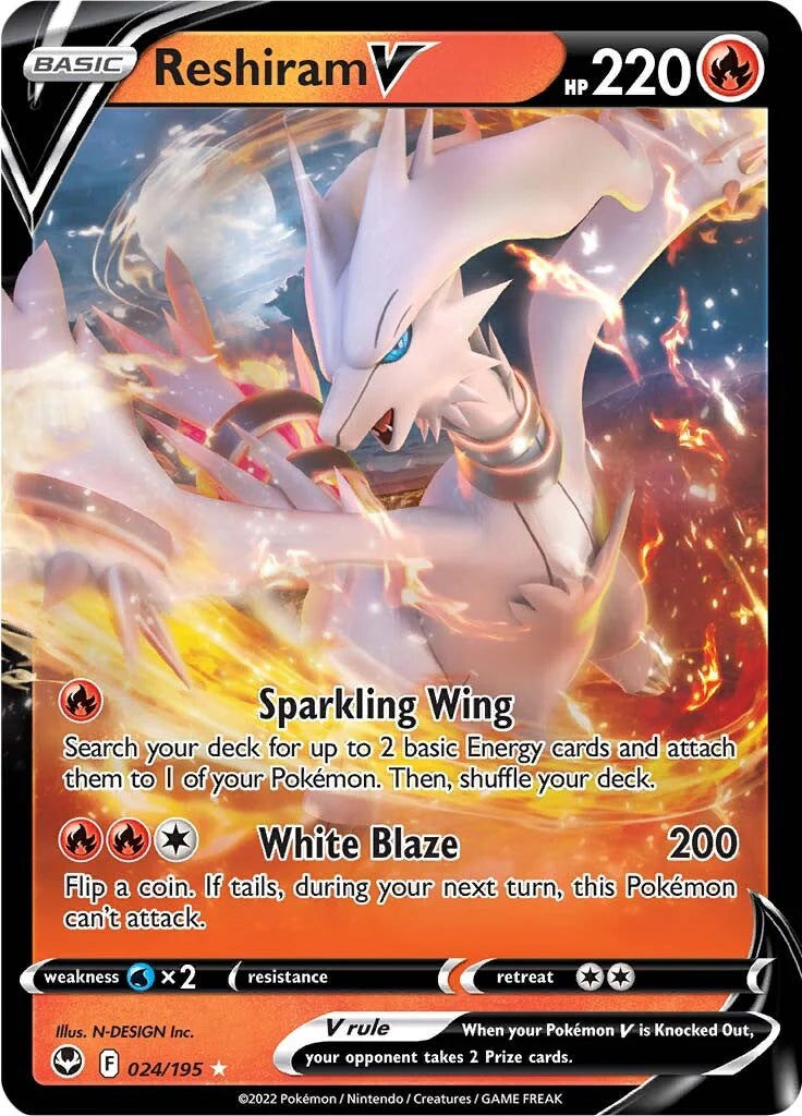 Pokémon Enkeltkort - Reshiram V 024