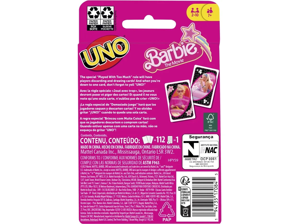 UNO - Barbie The Movie