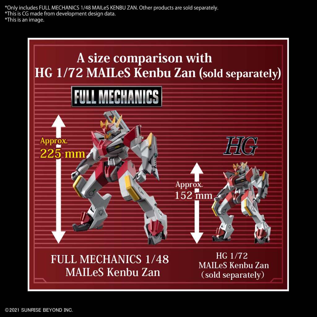 Bandai - Gundam Model Kit- Full Mechanics Mailes Kenbu Zan 1/48