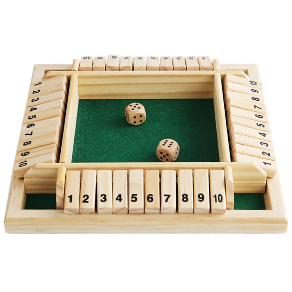 Shut the Box - Klassisk Terningespil - 2-4 Spillere - Fra 5 År