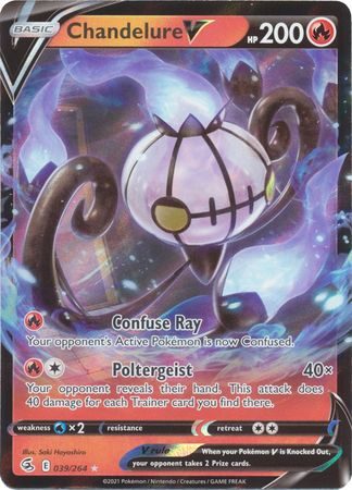 Pokémon Enkeltkort - Chandelure V 039