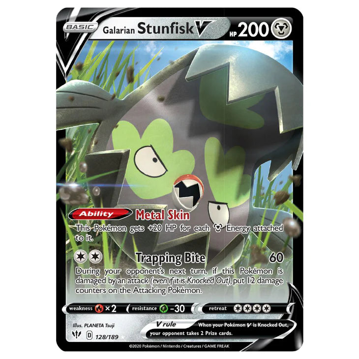 Pokémon Enkeltkort - Galarian Stunfisk V 128