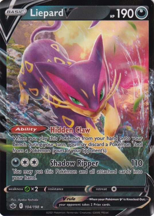 Pokémon Enkeltkort - Liepard V 104