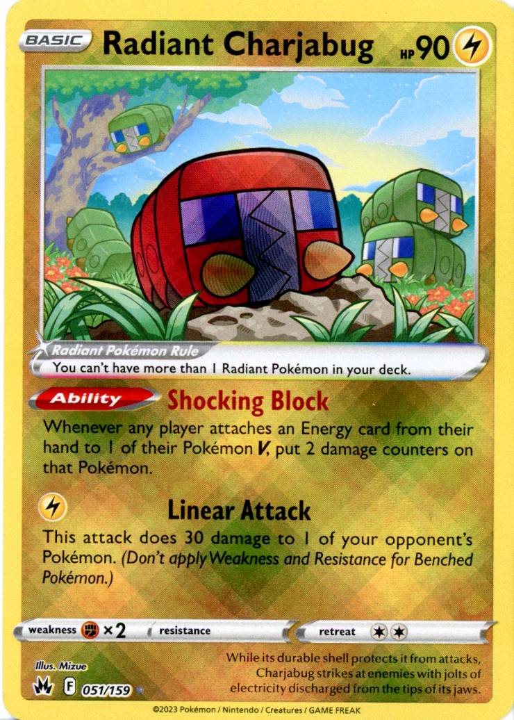 Pokémon Enkeltkort - Radiant Charjabug 051