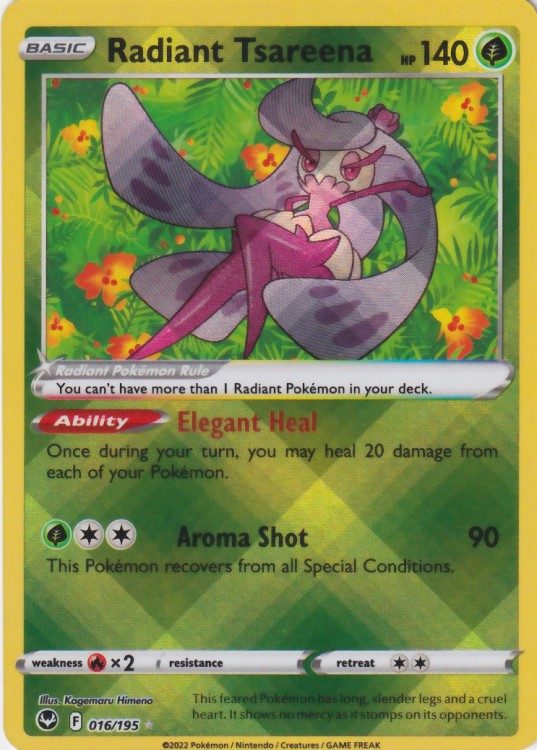 Pokémon Enkeltkort - Radiant Tsareena 016