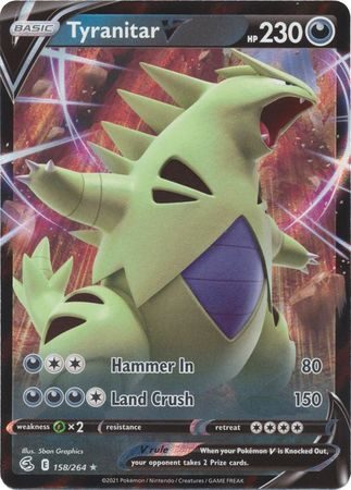 Pokémon Enkeltkort - Tyranitar V 158