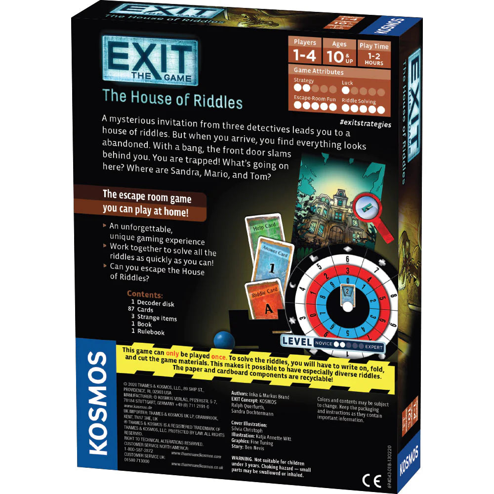 EXIT - The House of Riddles - Engelsk