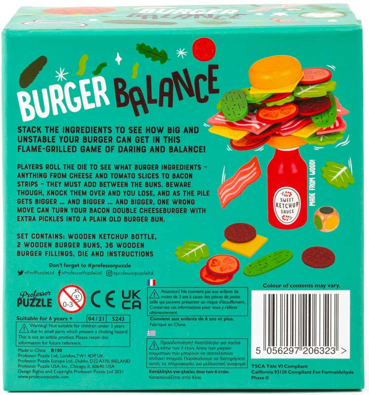 Burger Balance - Familiespil - 2+ Spillere - Fra 6 År