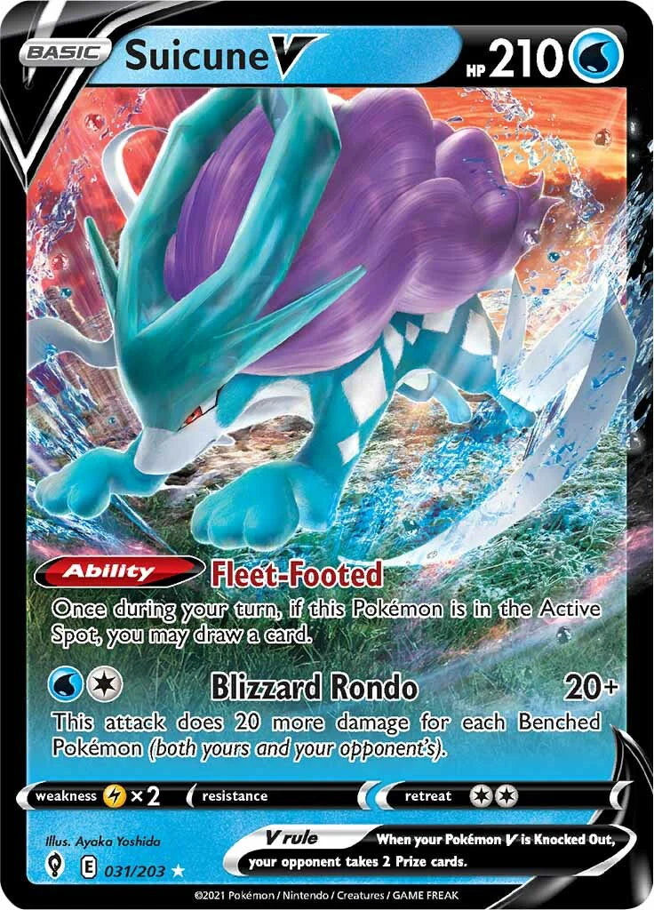 Pokémon Enkeltkort - Suicune V 031