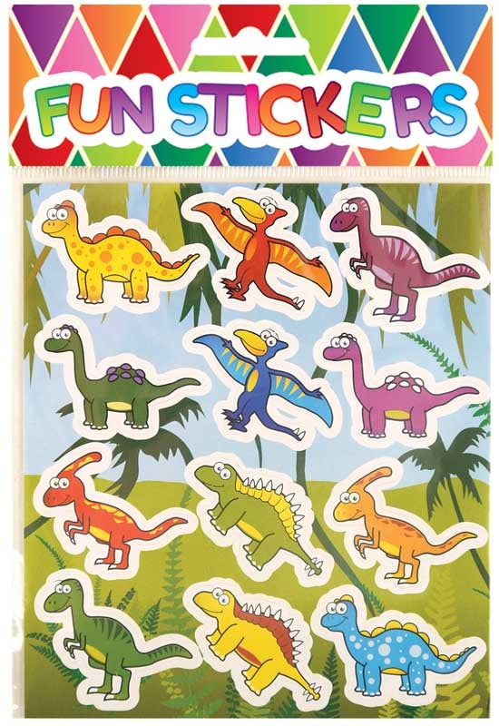 Klistermærker - Stickers - Dinosaur - 12 stk