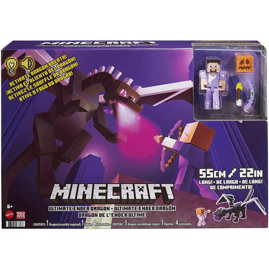 Minecraft - Dragon of Ender + Diamond Armor Figur