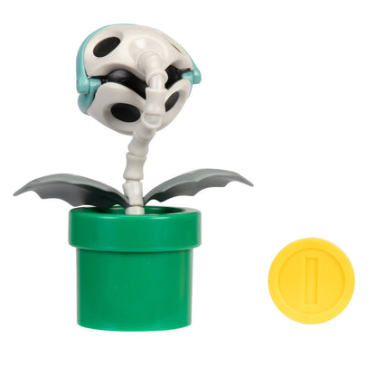 Super Mario Bros - Bone Piranha Plant 10cm