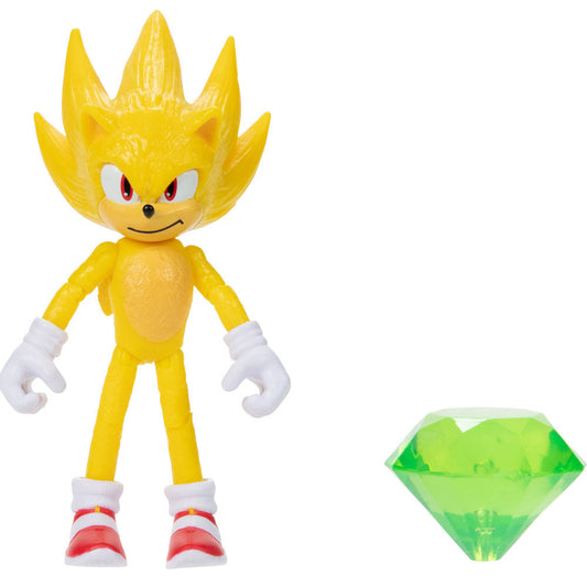 Sonic 2 - Super Sonic med Master Emerald 10cm