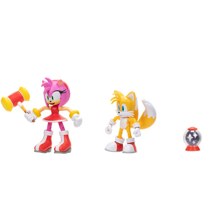 Sonic the Hedgehog - Amy & Tails 10cm 2-pak