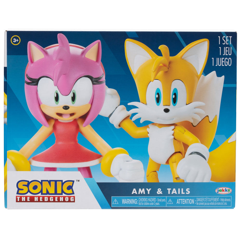 Sonic the Hedgehog - Amy & Tails 10cm 2-pak