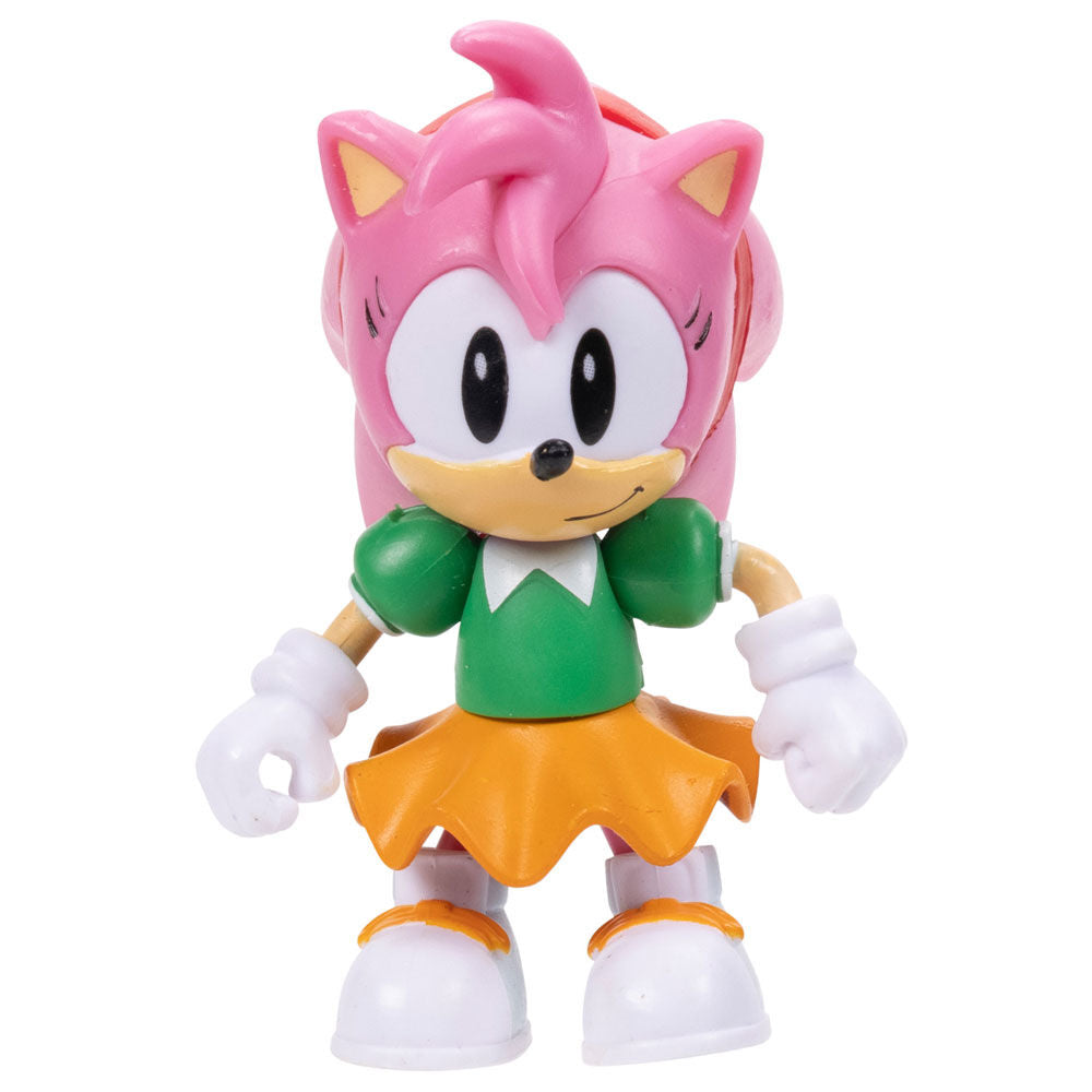 Sonic the Hedgehog - Sonic, Eggman, Tails, Knuckles, Amy Rose - 5 figurer 6cm