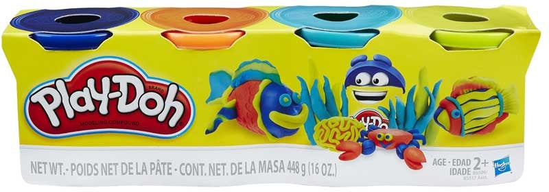 Hasbro - Play-Doh - 4 Assorterede Farver