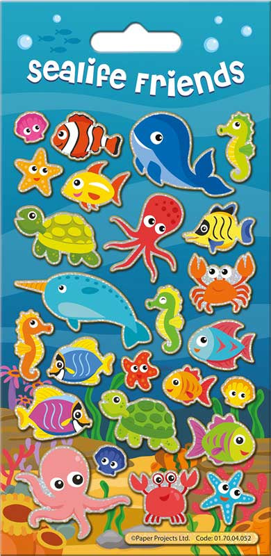 Klistermærker - Stickers - Sparkle - Sealife Friends